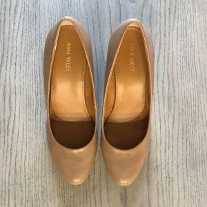 Tan Nine West wedges